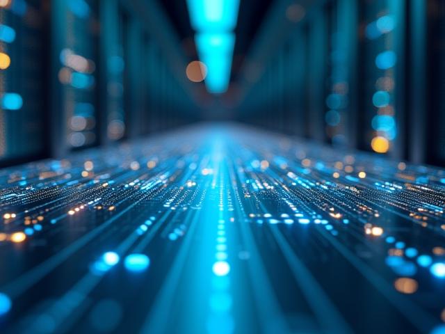 Abstrakte Darstellung eines neuronalen Netzes, das Datenpunkte im E-Commerce segmentiert